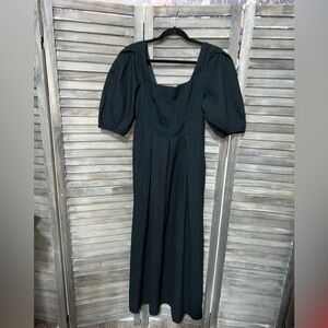 a new day Black Puff Sleeve Dress